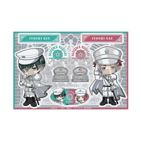 『ブルーロック』ステッカー 糸師 凛&糸師 冴 MILITARY ver.